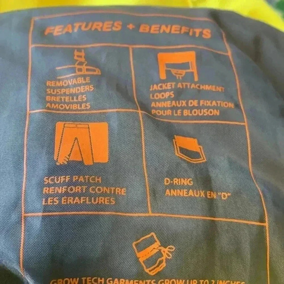 Firefly Aquabase Blazing Yellow snowboard/  ski pants, Boys XS - Picture 8 of 11